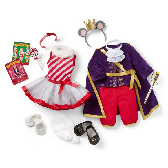 American Girl LAND OF SWEETS & MOUSE KING 2 Outfits SET Nutcracker Suite Ballet - Picture 2 of 16
